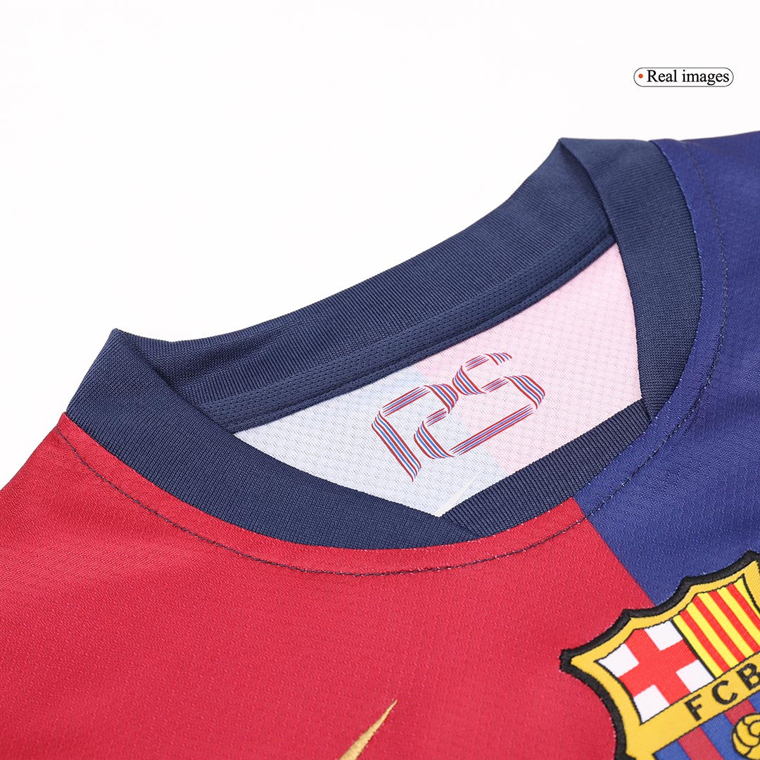 Kid's Barcelona Home Soccer Jersey Kit(Jersey+Shorts+Socks) 2024/25 Top Soccer Jerseys Store