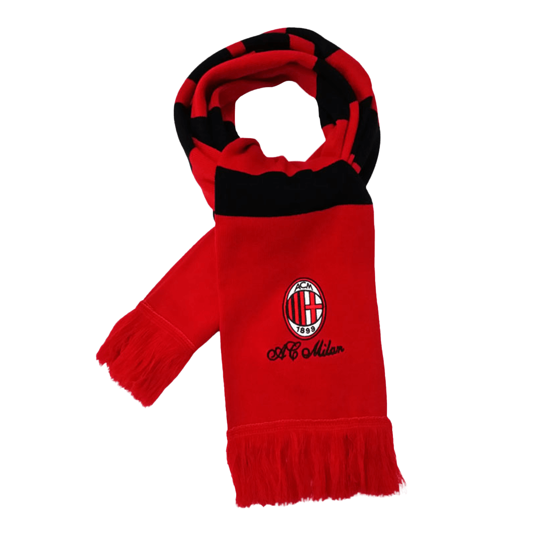 AC Milan Soccer knitting Scarf Red Red&Black Top Soccer Jerseys Store