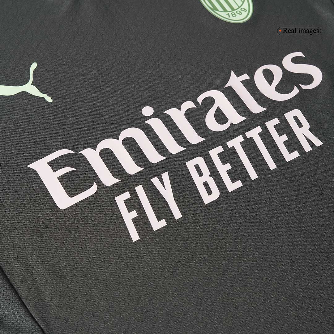 Player Version Rafael Leão #10 AC Milan Third Away Soccer Jersey 2024/25 Top Soccer Jerseys Store