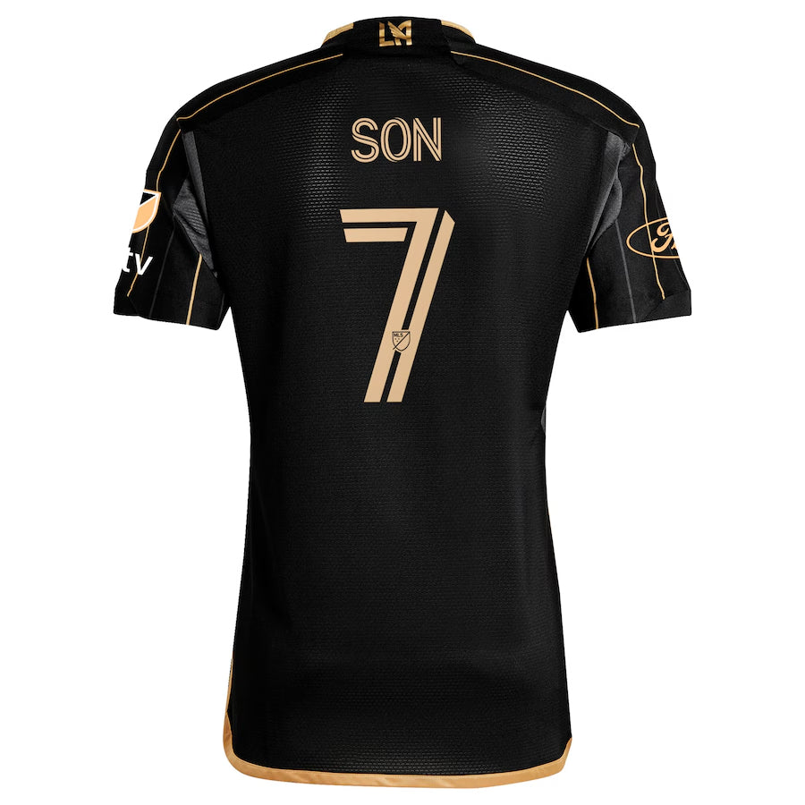 Player Version Men's LAFC #7 Son Heung-Min Black 2024 Home - Slim Fit