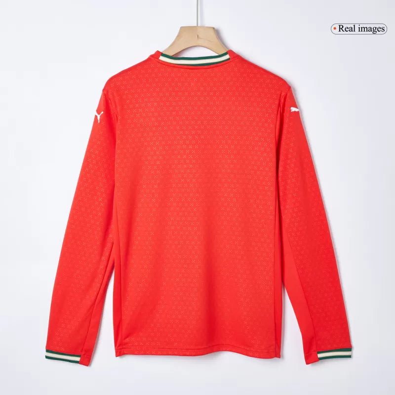 Portugal Home Long Sleeve Soccer Jersey 2025