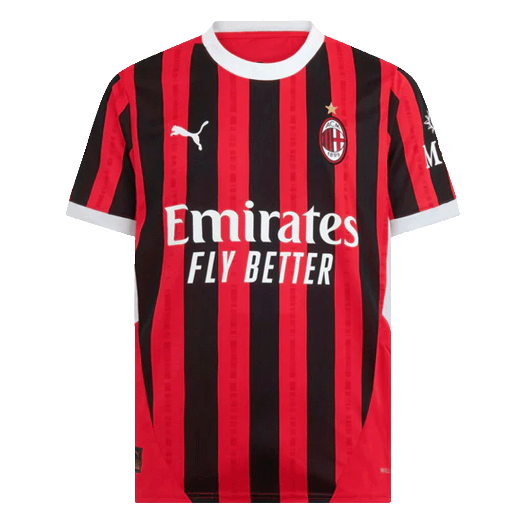 RAFA LE?O #10 AC Milan Home Soccer Jersey 2024/25 Top Soccer Jerseys Store