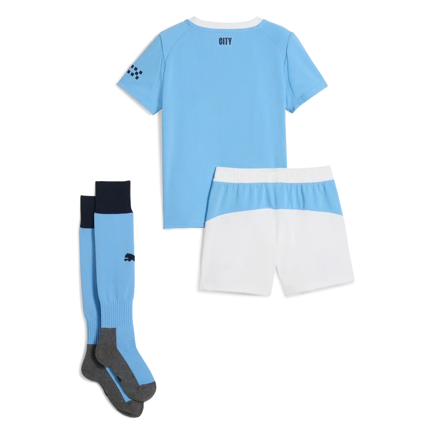 Kid's Manchester City Home Soccer Jersey Kit(Jersey+Shorts+Socks) 2025/26 Go Game Wear