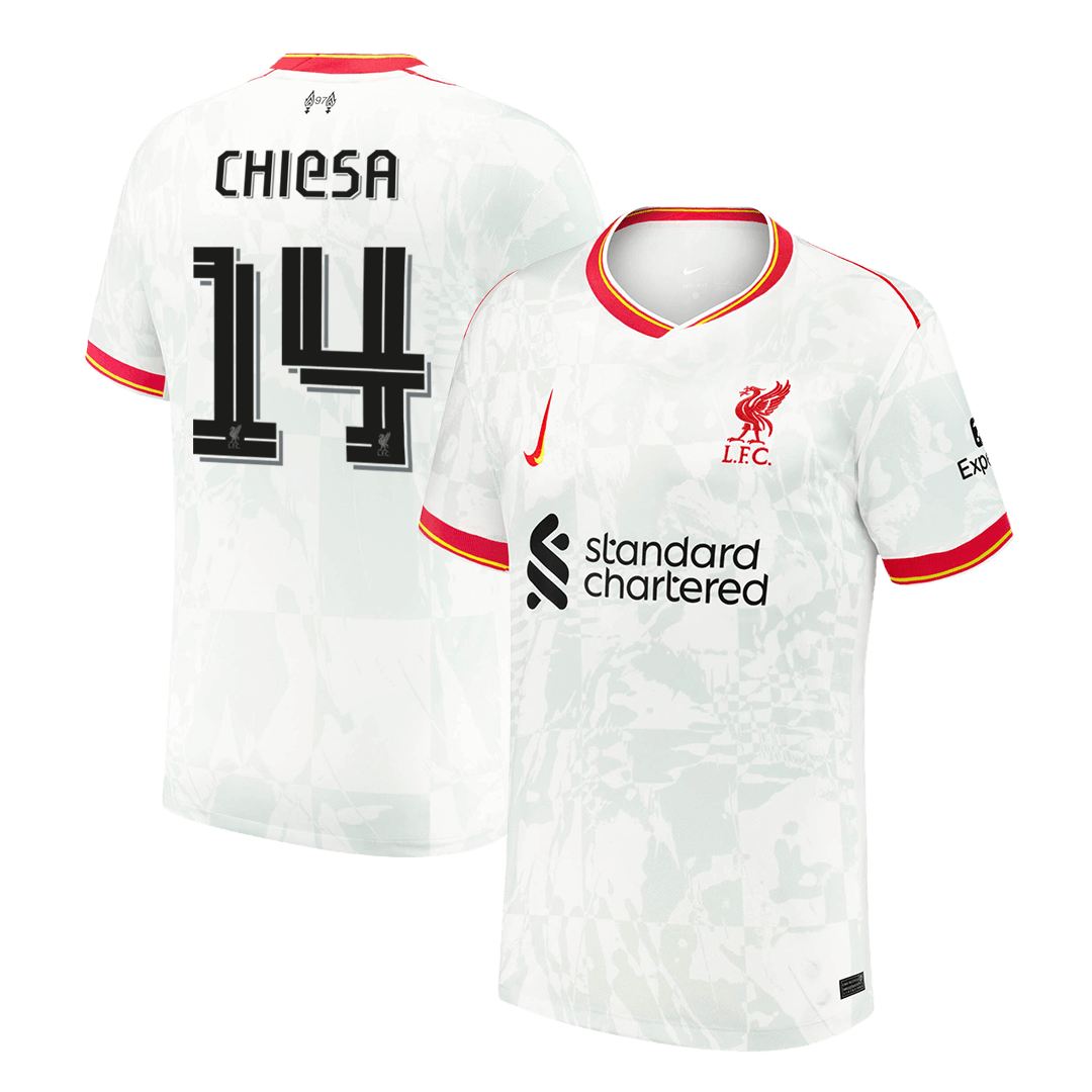 CHIESA #14 Liverpool Third Away  Soccer Jersey 2024/25 - UCL Top Soccer Jerseys Store