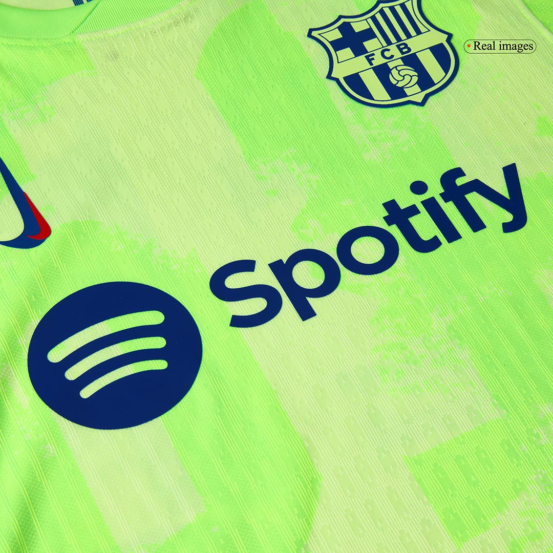 Player Version GAVI #6 Barcelona Third Away  Soccer Jersey 2024/25- UCL?Spotify Logo Without Text? Top Soccer Jerseys Store