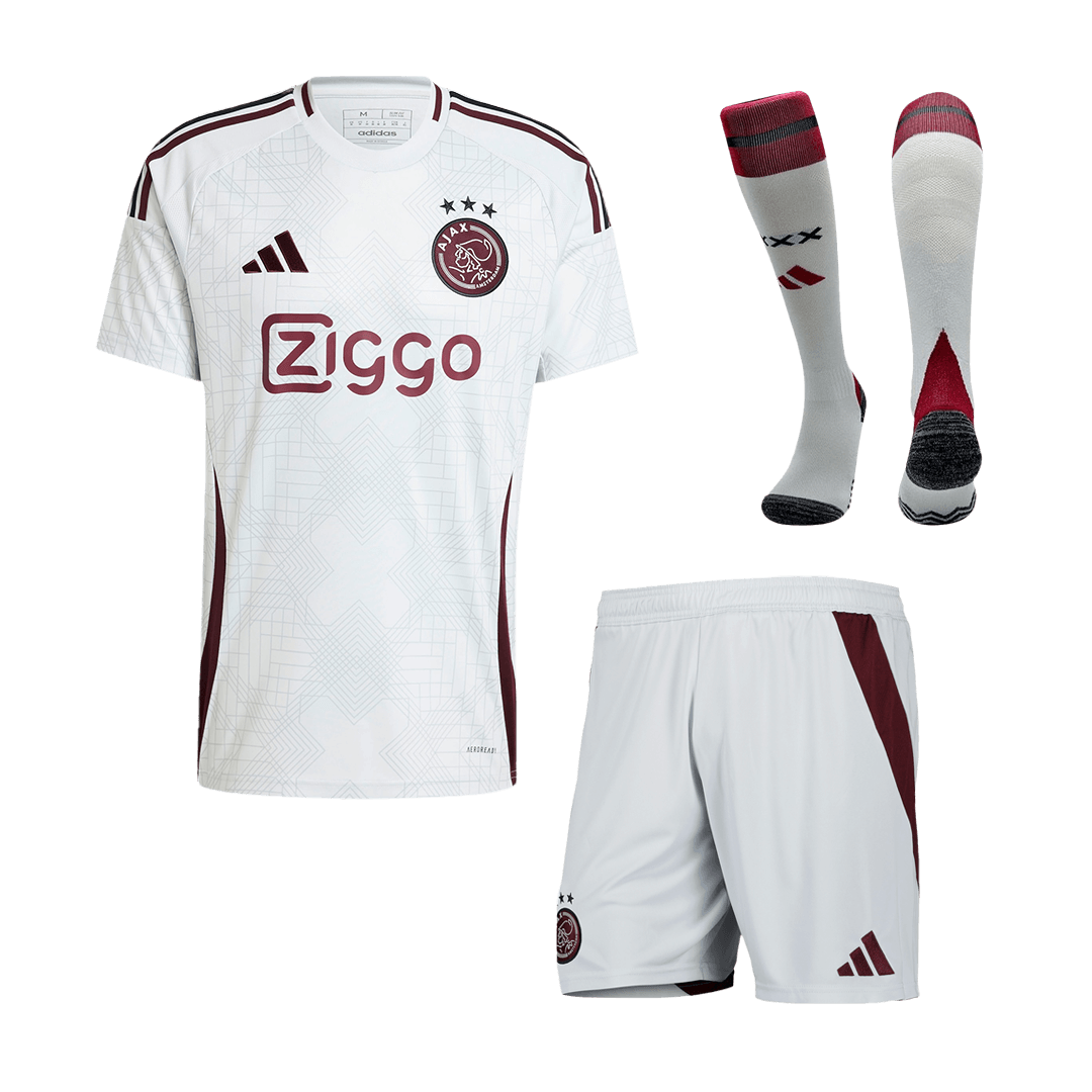 Ajax Third Away  Soccer Jersey Kit(Jersey+Shorts+Socks) 2024/25 Top Soccer Jerseys Store