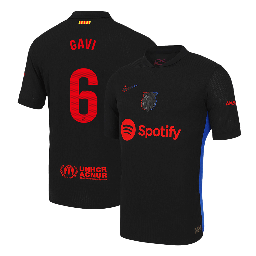 Player Version GAVI #6 Barcelona Away  Soccer Jersey 2024/25 Top Soccer Jerseys Store