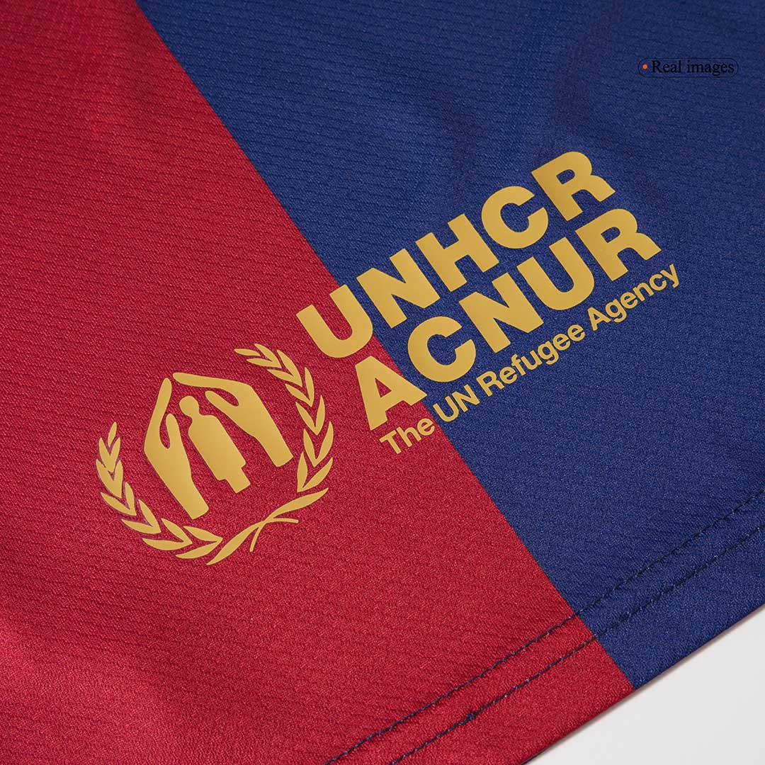 Kid's Barcelona Home  Soccer Jersey Kit(Jersey+Shorts) 2024/25 - COLDPLAY Top Soccer Jerseys Store