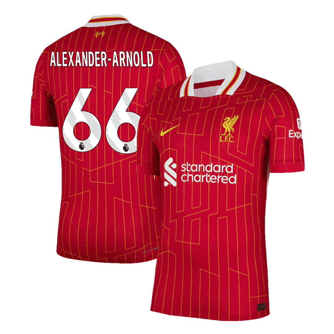 Player Version ALEXANDER-ARNOLD #66 Liverpool Home  Soccer Jersey 2024/25 Top Soccer Jerseys Store
