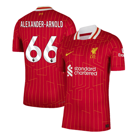 Player Version ALEXANDER-ARNOLD #66 Liverpool Home  Soccer Jersey 2024/25 Top Soccer Jerseys Store