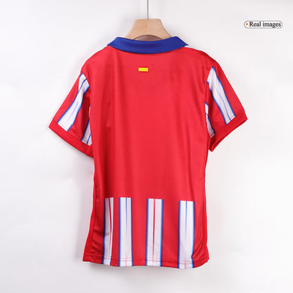 Kid's Atletico Madrid Home  Soccer Jersey Kit(Jersey+Shorts+Socks) 2024/25 Top Soccer Jerseys Store