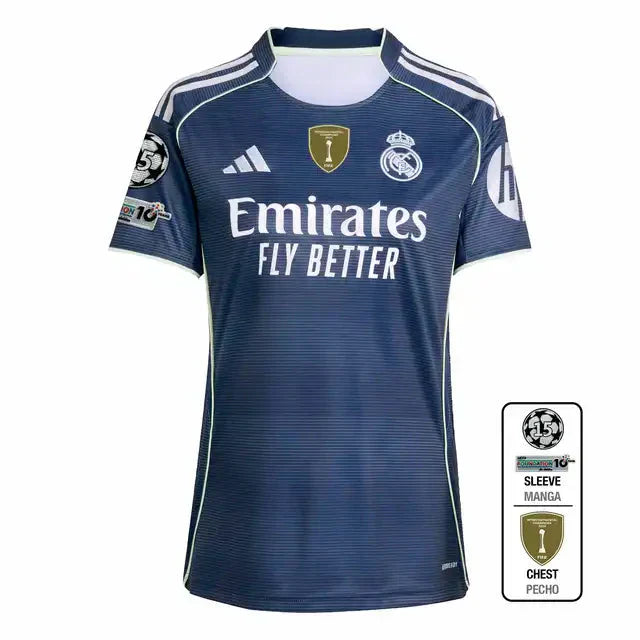 Women's Real Madrid Away Soccer Jersey 2025/26 Top Soccer Jerseys Store