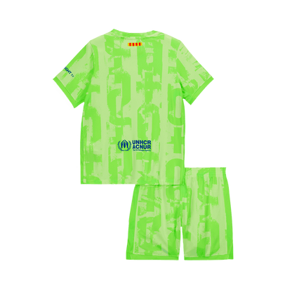 Kid's Barcelona Third Away  Soccer Jersey Kit(Jersey+Shorts) 2024/25 - UCL (Spotify Logo Without Text) Top Soccer Jerseys Store