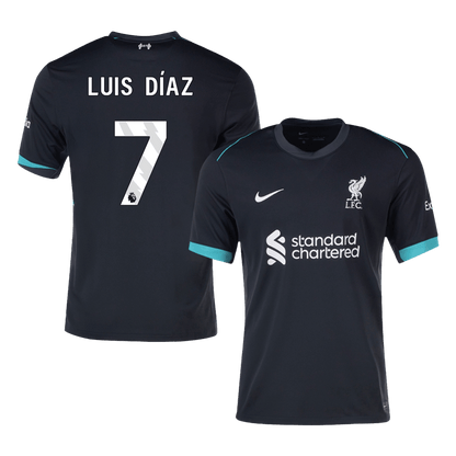 Luis Díaz #7 Liverpool Away  Soccer Jersey 2024/25 Top Soccer Jerseys Store