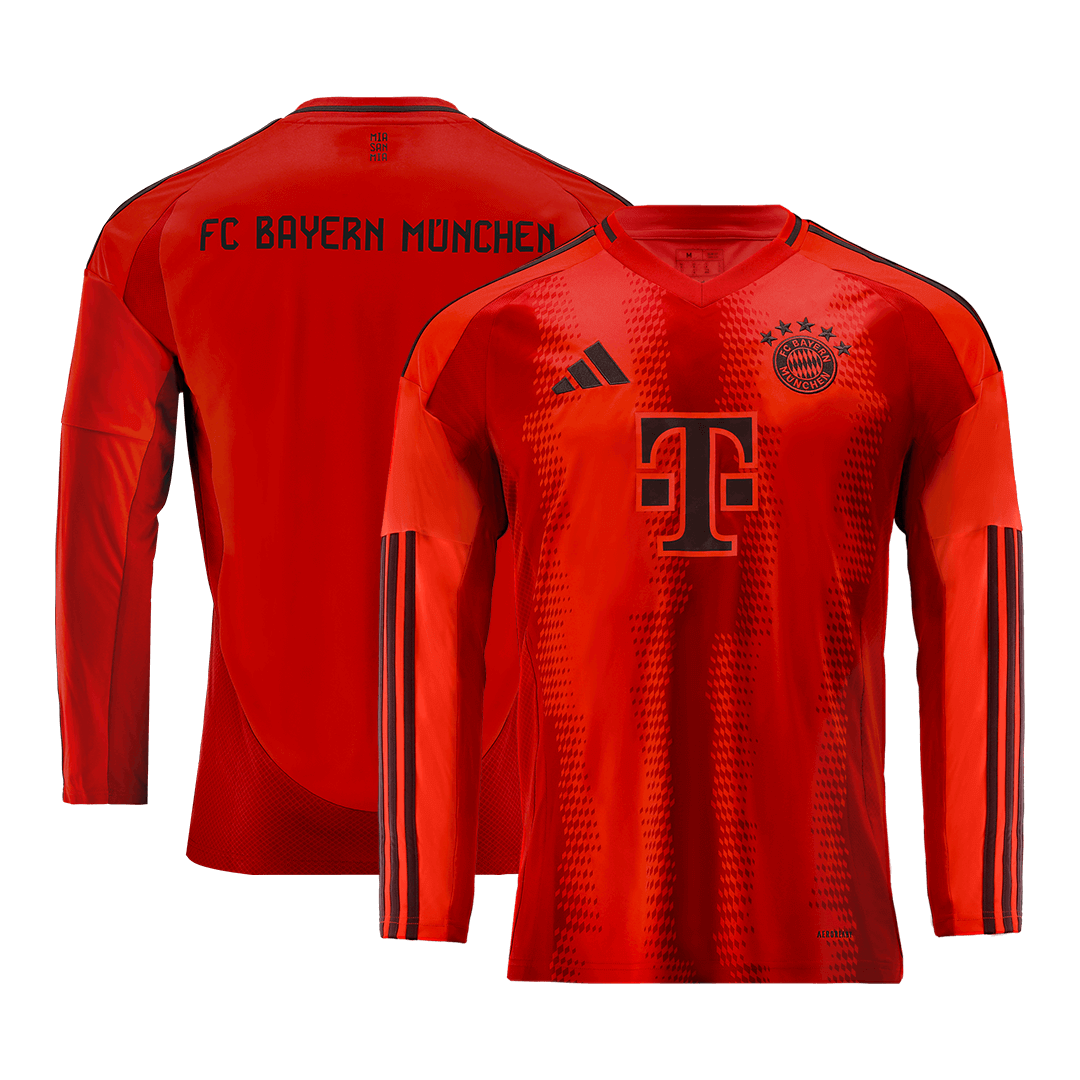 Bayern Munich Home Long Sleeve  Soccer Jersey 2024/25 Top Soccer Jerseys Store