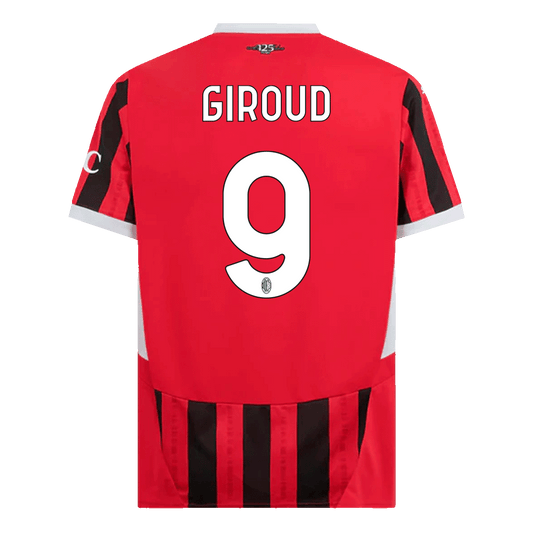 GIROUD #9 AC Milan Home  Soccer Jersey 2024/25 Top Soccer Jerseys Store