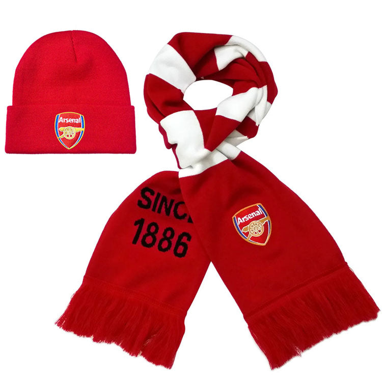 Cozy Knit Beanie and Scarf Combo topsoccerjerseys.com