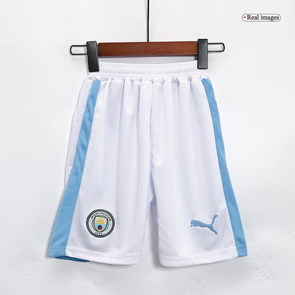 Kid's Manchester City Home  Soccer Jersey Kit(Jersey+Shorts) 2023/24 Top Soccer Jerseys Store