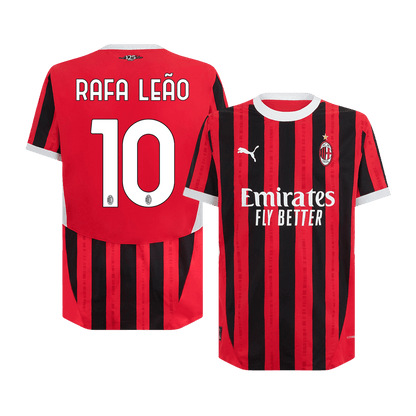 Player Version RAFA LE?O #10 AC Milan Home  Soccer Jersey 2024/25 Top Soccer Jerseys Store