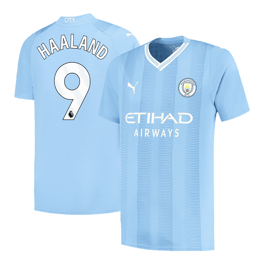 HAALAND #9 Manchester City Home  Soccer Jersey 2023/24 Top Soccer Jerseys Store
