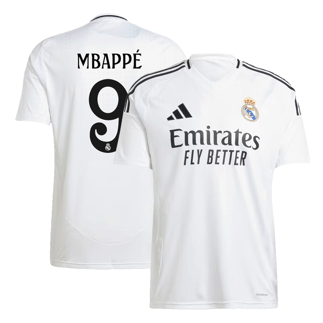 MBAPP? #9 Real Madrid Home  Soccer Jersey 2024/25 Top Soccer Jerseys Store