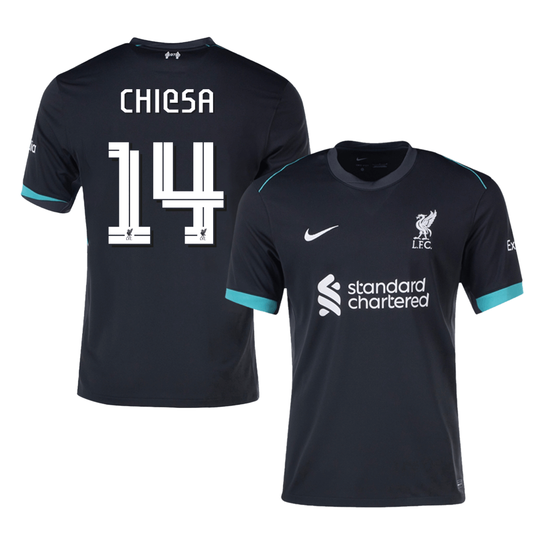 CHIESA #14 Liverpool Away  Soccer Jersey 2024/25 - UCL Top Soccer Jerseys Store