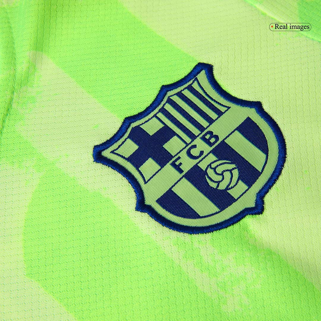 Kid's Barcelona Third Away  Soccer Jersey Kit(Jersey+Shorts+Socks) 2024/25- UCL (Spotify Logo Without Text) Top Soccer Jerseys Store