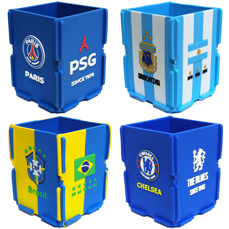 Soccer Fan Pen Holder Desk Organizer - Sports Memorabilia topsoccerjerseys.com