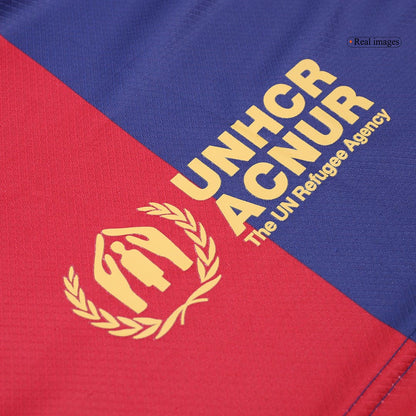 Kid's Barcelona Home  Soccer Jersey Kit(Jersey+Shorts+Socks) 2024/25 Top Soccer Jerseys Store