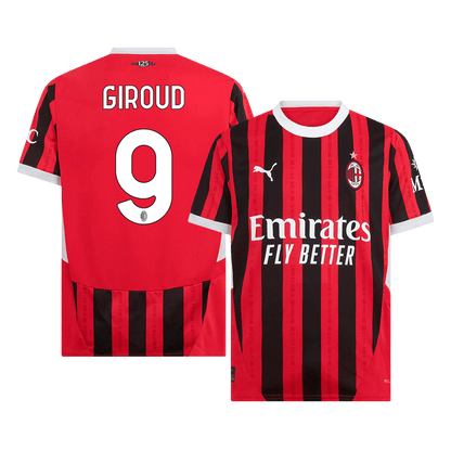 GIROUD #9 AC Milan Home  Soccer Jersey 2024/25 Top Soccer Jerseys Store