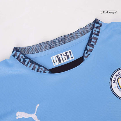 Manchester City Home Long Sleeve  Soccer Jersey 2024/25 Top Soccer Jerseys Store