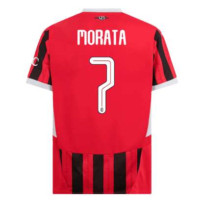 MORATA #7 AC Milan Home  Soccer Jersey 2024/25 - UCL Top Soccer Jerseys Store