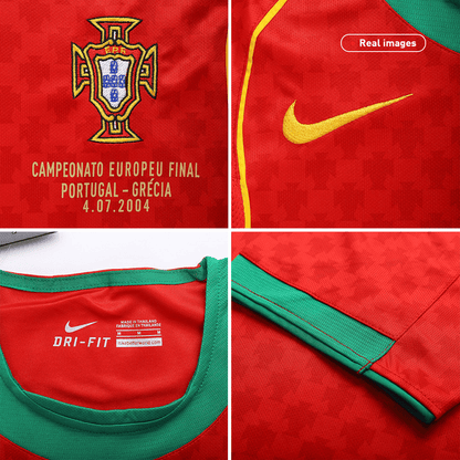 Portugal Home Retro Soccer Jersey 2004 - Euro Final Go Game Wear