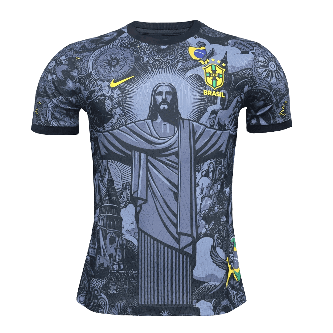 Player Version Brazil Jesus  Soccer Jersey 2024 Top Soccer Jerseys Store