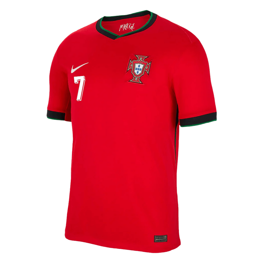 [Super Quailty] Men's Portugal RONALDO #7 Home Jersey (Jersey+Shorts) Kit Euro 2024 Go Game Wear