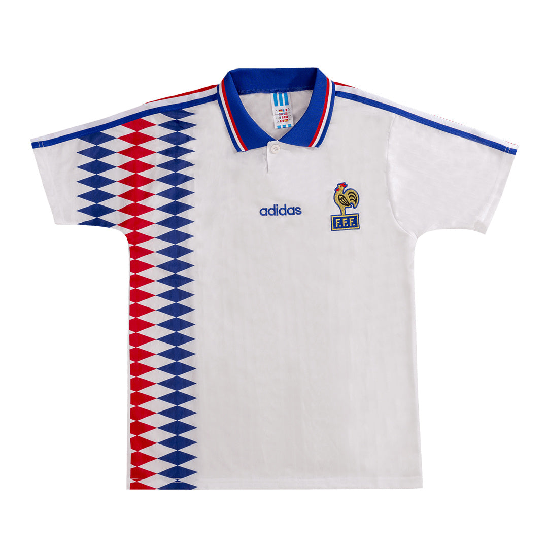 France Away Retro Soccer Jersey 1994 Go Game Wear
