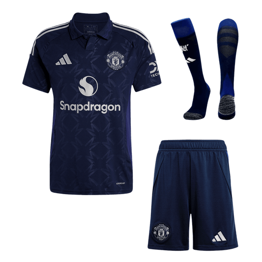 Manchester United Away  Soccer Jersey Kit(Jersey+Shorts+Socks) 2024/25 Top Soccer Jerseys Store