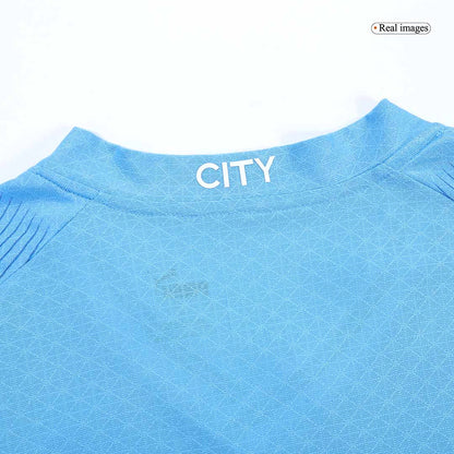 Player Version DE BRUYNE #17 Manchester City Home  Soccer Jersey 2023/24 Top Soccer Jerseys Store