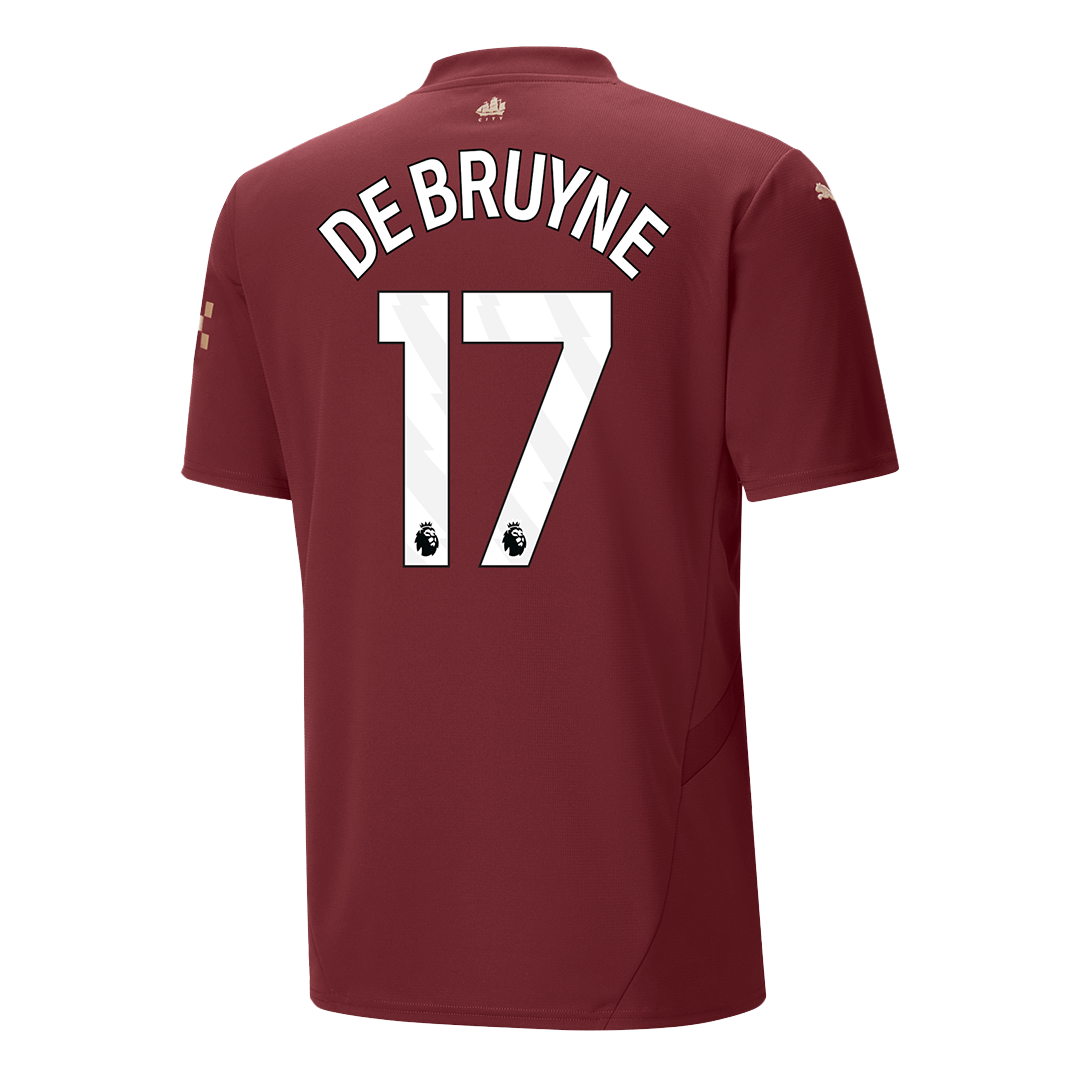 DE BRUYNE #17 Manchester City Third Away  Soccer Jersey 2024/25 Top Soccer Jerseys Store