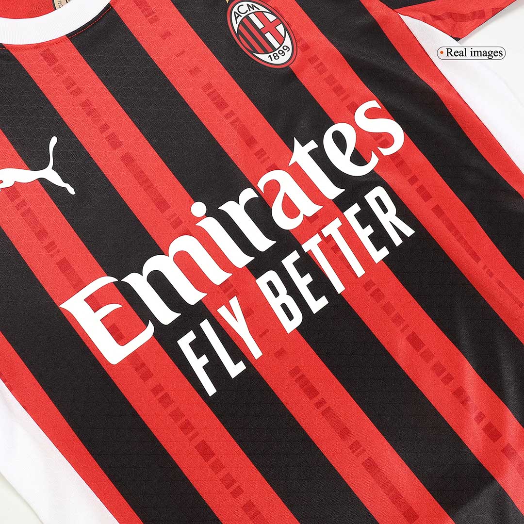 Player Version RAFA LE?O #10 AC Milan Home  Soccer Jersey 2024/25 Top Soccer Jerseys Store