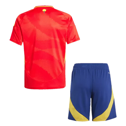 Kid's Spain Home Soccer Jersey Kit(Jersey+Shorts) 2024/25 Go Game Wear
