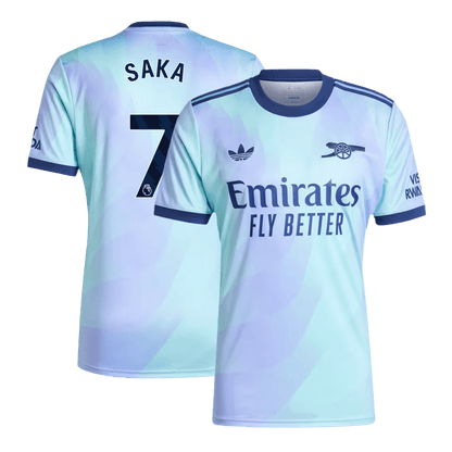 SAKA #7 Arsenal Third Away  Soccer Jersey 2024/25 Top Soccer Jerseys Store