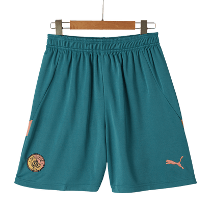 Manchester City Fourth Away Soccer Shorts 2024/25 - UCL Top Soccer Jerseys Store