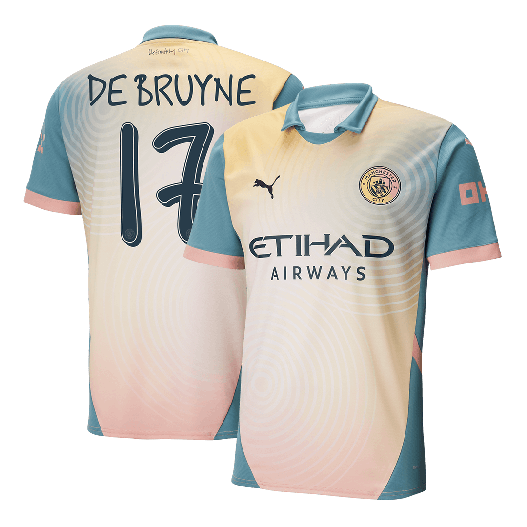 DE BRUYNE #17 Manchester City Fourth Away  Soccer Jersey 2024/25 - Definitely City Top Soccer Jerseys Store