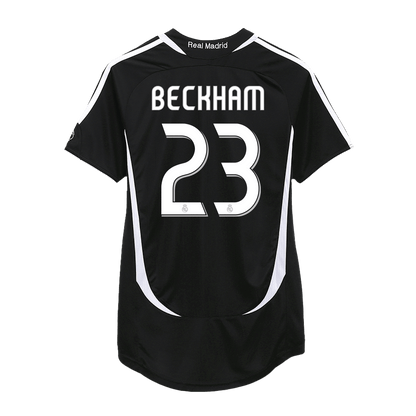 Retro BECKHAM #23 2006/07 Real Madrid Away  Soccer Jersey Top Soccer Jerseys Store