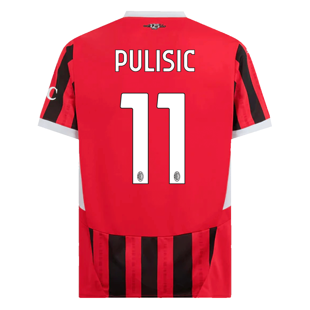 PULISIC #11 AC Milan Home  Soccer Jersey 2024/25 Top Soccer Jerseys Store