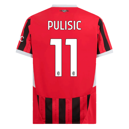 PULISIC #11 AC Milan Home  Soccer Jersey 2024/25 Top Soccer Jerseys Store