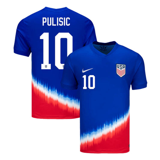 [Super Quality] Men's USA PULISIC #10 Away Soccer Jersey Copa América 2024 Go Game Wear