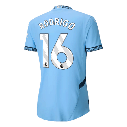 Player Version RODRIGO #16 Manchester City Home  Soccer Jersey 2024/25 Top Soccer Jerseys Store