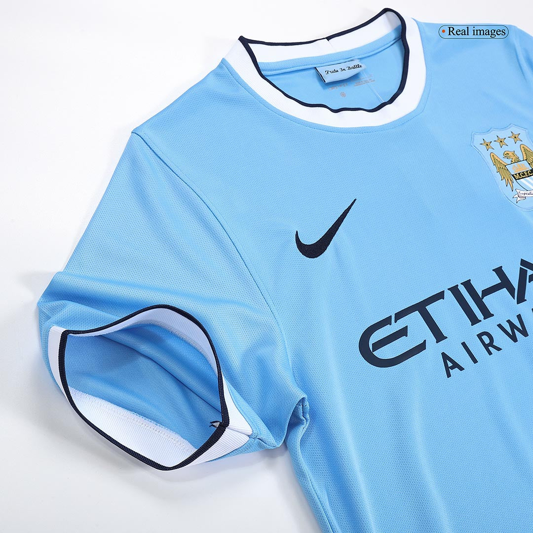 Retro 2013/14 Manchester City Home  Soccer Jersey Top Soccer Jerseys Store